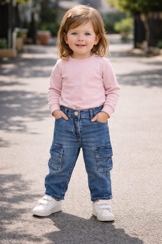 Jeans Cargo Bambina