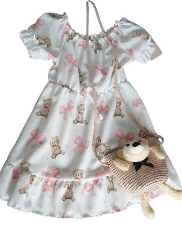 Vestito Bimba con borsetta