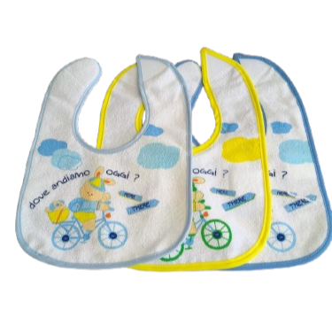 Bavette in spugna plastificata con velcro